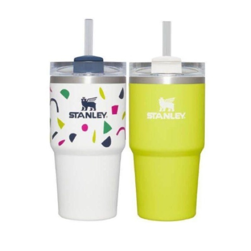 Special NEW set of 2 Stanley White and Green Party Tumblers 20oz. No offers